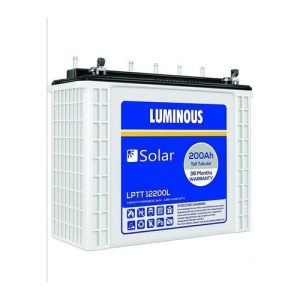 200ah 12V Luminous India Solar Tall Tubular Battery