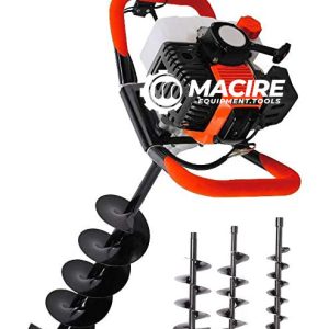 Earth Auger with 3 drill bits