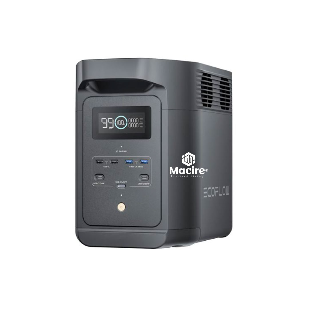 800W EcoFlow EFE980-UK Portable Power Station – LiFePO₄ Battery, UPS Mode, 6-in-1 Rechargeable Fan