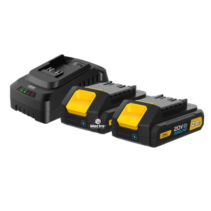 Deli EDL-CM20A2E 20V Lithium-Ion Battery & Charger Set – 2× 2.0Ah Batteries + Fast Charger Kit